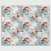 フェスティバル猫をテーマにした包装紙 ラッピングペーパー (フラット)