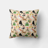 フェスティバル猫クリスマスパターン クッション (裏面)