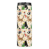フェスティバル猫クリスマスパターン タンブラー (裏面)