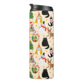 フェスティバル猫クリスマスパターン タンブラー (回転右)