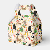 フェスティバル猫クリスマスパターン フェイバーボックス (裏面サイド)