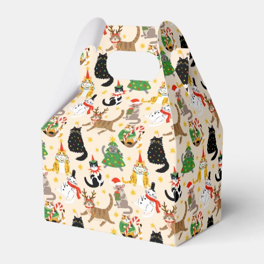 フェスティバル猫クリスマスパターン フェイバーボックス (裏面サイド)