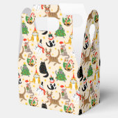 フェスティバル猫クリスマスパターン フェイバーボックス (オープン)