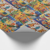 フェスティバル猫包装紙1 ラッピングペーパー (角)