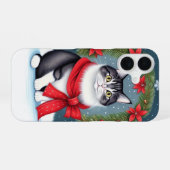 フェスティバル猫 iPhone 16ケース (裏面横)