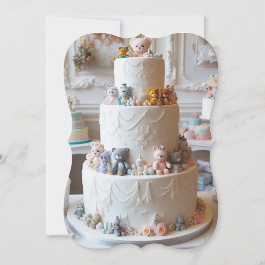 フェスティバル玩具付飾き白層ケーキ (正面)