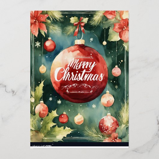 フェスティバル疑問に思プレミアムグリーティングカード 箔シーズンカード (正面)