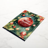 フェスティバル疑問に思プレミアムグリーティングカード 箔シーズンカード (回転した状態)