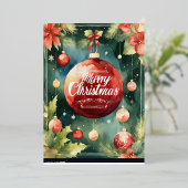 フェスティバル疑問に思プレミアムグリーティングカード 箔シーズンカード (立ち正面)