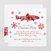 フェスティバル白魚と赤魚のクリスマスパーティー 招待状 (正面/裏面)