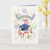 フェスティバル目盛りバルーン カード (黄色い花)