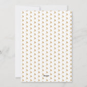 フェスティバル私たちの初めてのクリスマス金ゴールド2写真ホリデイ シーズンカード (裏面)