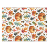 フェスティバル秋カボチャと離れズオンホワイト テーブルクロス (正面(横))