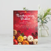 フェスティバル秋ハーベストサンクスギビングディナー 招待状 (スタンド正面)