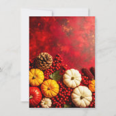 フェスティバル秋ハーベストサンクスギビングディナー 招待状 (裏面)