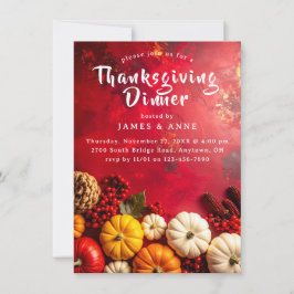 フェスティバル秋ハーベストサンクスギビングディナー 招待状