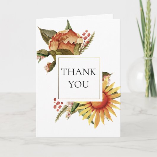 フェスティバル秋フラワーサンキュー サンキューカード (正面)