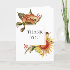 フェスティバル秋フラワーサンキュー サンキューカード