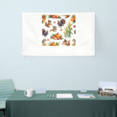 フェスティバル秋収穫水彩模様クラシックT- 横断幕 (トレードショー)