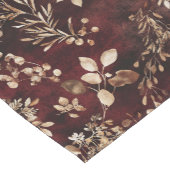 フェスティバル秋&ウィンターホリデーブルゴーニュ&金ゴールド ショートテーブルランナー (コーナー)