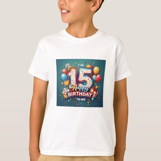 フェスティバル第15誕生祝いボーイズ Tシャツ (正面)