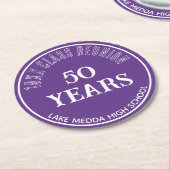 フェスティバル第50類懇親会コースター ラウンドペーパーコースター (アングル)