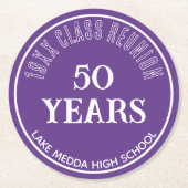 フェスティバル第50類懇親会コースター ラウンドペーパーコースター (正面)