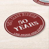 フェスティバル第50類懇親会コースター ラウンドペーパーコースター (アングル)