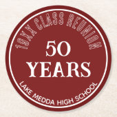 フェスティバル第50類懇親会コースター ラウンドペーパーコースター (正面)