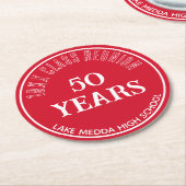 フェスティバル第50類懇親会コースター ラウンドペーパーコースター (アングル)