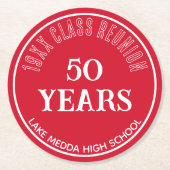 フェスティバル第50類懇親会コースター ラウンドペーパーコースター (正面)