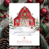 フェスティバル納屋周囲の庭のクリスマスの移動告知 案内状