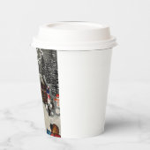 フェスティバル紙カップおもしろい家族全員。 紙コップ (左)