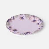 フェスティバル紙プレートに繊細な花の模様 ペーパープレート (アングル)