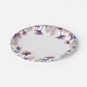 フェスティバル紙プレートに繊細な花の模様 ペーパープレート (アングル)