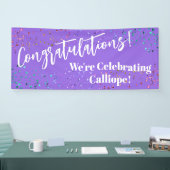 フェスティバル紙吹雪おめでとう私たちは祝の 横断幕 (トレードショー)