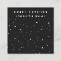 フェスティバル紙吹雪スタッドイヤリングディスプレイカード