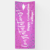 フェスティバル紙吹雪卒業生 横断幕 (縦)