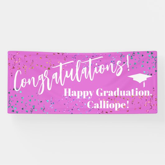 フェスティバル紙吹雪卒業生 横断幕 (横)