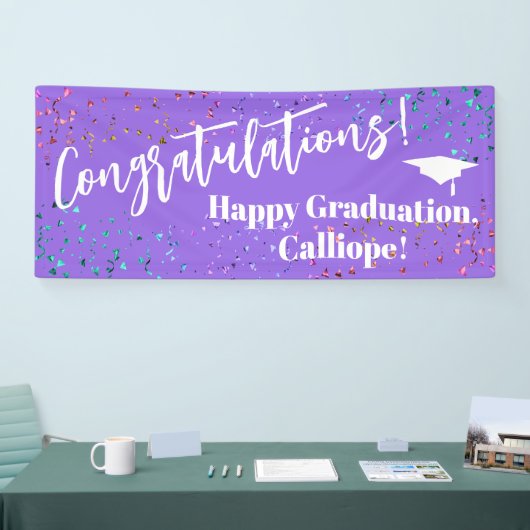 フェスティバル紙吹雪卒業生 横断幕 (トレードショー)