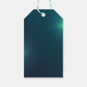 フェスティバル紙吹雪、クリスマスベル、緑 ギフトタグ (裏面)