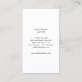 フェスティバル紙吹雪&金ゴールドサークルルック美しいサロン 名刺 (裏面)