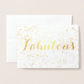 フェスティバル素晴らしい誕生日 箔カード (封筒付き正面)