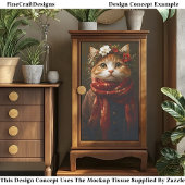 フェスティバル素朴キットン、コート&スカーフED7Rデコpage 薄葉紙