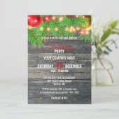 フェスティバル素朴企業のホリデークリスマスパーティー 招待状 (スタンド正面)