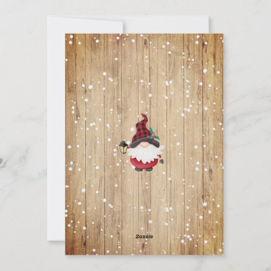 フェスティバル素朴Lumberjack格言クリスマスフォト シーズンカード (裏面)