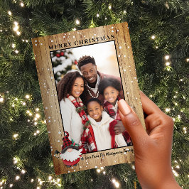 フェスティバル素朴Lumberjack格言クリスマスフォト シーズンカード