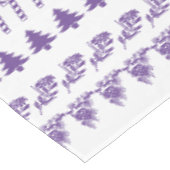 フェスティバル紫と白の象徴的なクリスマスパターン テーブルクロス (アングル)