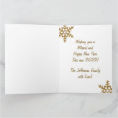 フェスティバル紫応援ゴールデンスノーフレーク4枚の写真 カード (内部)