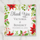 フェスティバル結婚フローラパーソナライズされた フェイバータグ (正面)